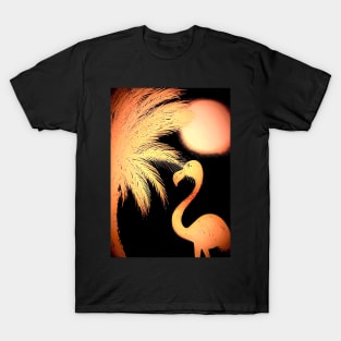 PEACH GLOW FLAMINGO T-Shirt